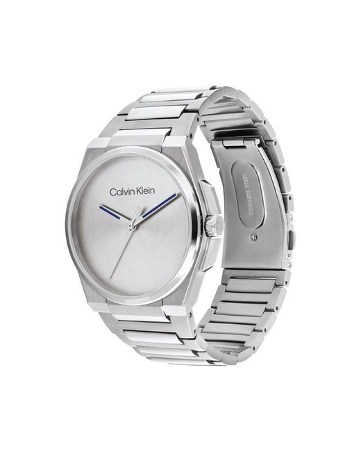 Orologio Al Quarzo Meta Minimal 25200456 di Calvin Klein in Metallic da Uomo