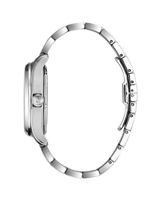 Orologio Wilton 3h automatico in acciaio di Bulova in Metallic da Uomo