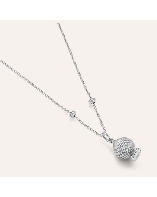 Pendente Saluti&Baci Pigna Love Beats Argento Rodiato di Stroili in White