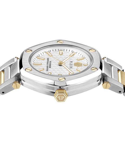 Orologio Al Quarzo The Hexagon Pw1ba0523 di Philipp Plein in Metallic