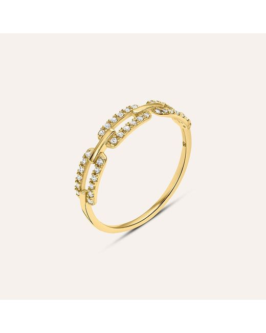 Anello Fantasia Claire Oro Giallo Cubic Zirconia di Stroili in Metallic