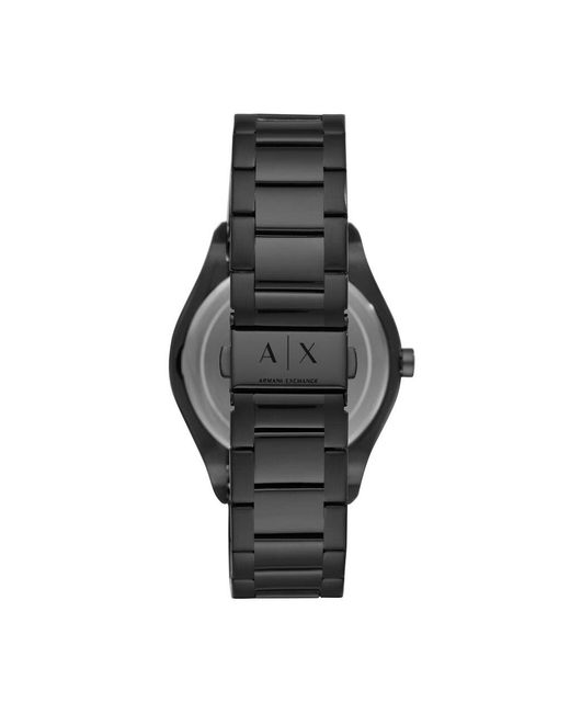 Orologio solo tempo in acciaio nero di ARMANI EXCHANGE in Black da Uomo
