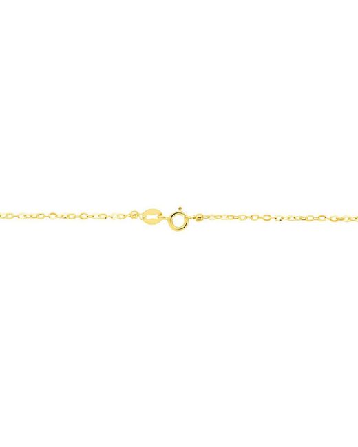 Collana con pendente a forma di rombo in oro giallo e cristalli di Stroili in Metallic