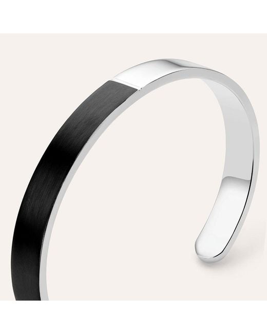 Bangle Man Code Acciaio Nero di Stroili in Natural da Uomo