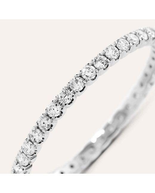 Anello Eternity Firmamenti Oro Bianco Diamante di Stroili in White