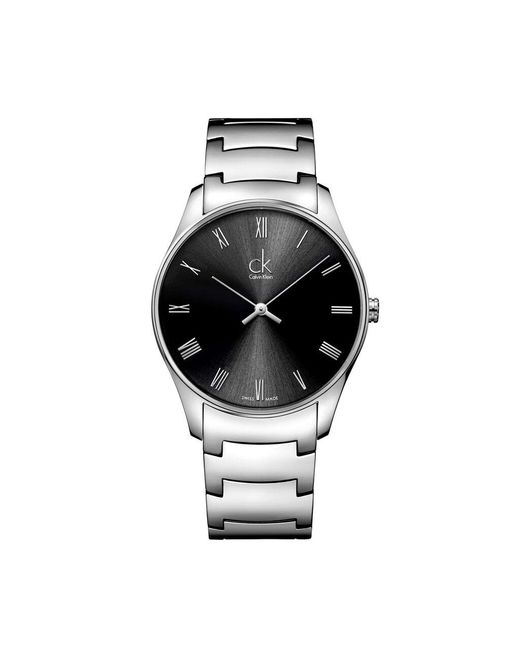 Orologio Classic quadrante nero K4D2114Y di Calvin Klein in Black da Uomo
