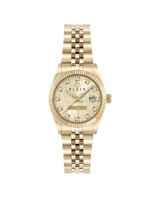 Orologio Al Quarzo Date Superlative Pwnfa0525 di Philipp Plein in Metallic