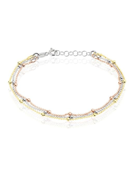 Bracciale Silver Collection Argento Tricolore di Stroili in Metallic