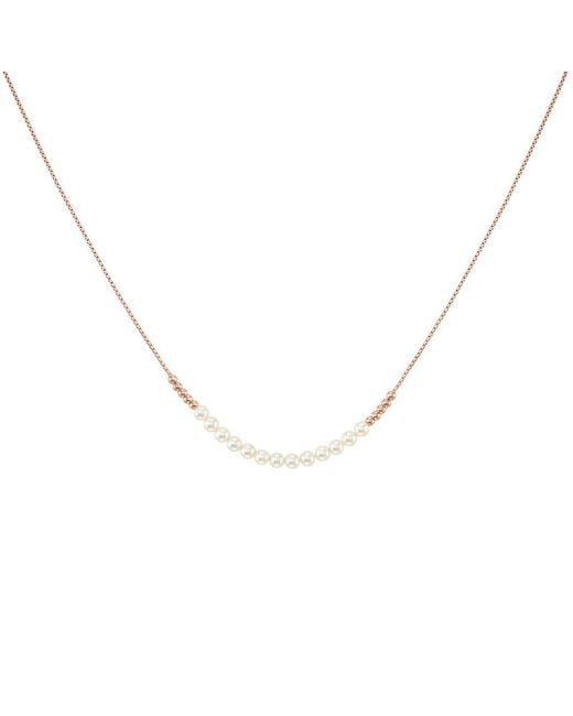 Girocollo in argento rosato e perle di Stroili in Metallic