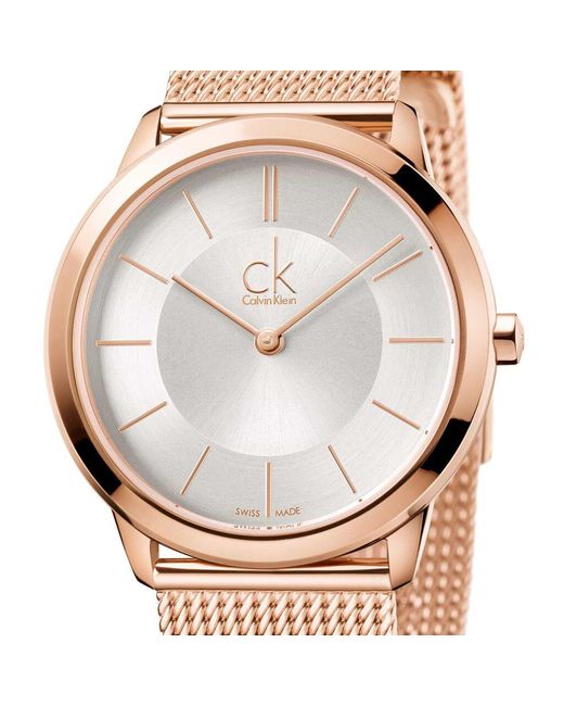 Orologio Minimal quadrante argento K3M22626 di Calvin Klein in Metallic