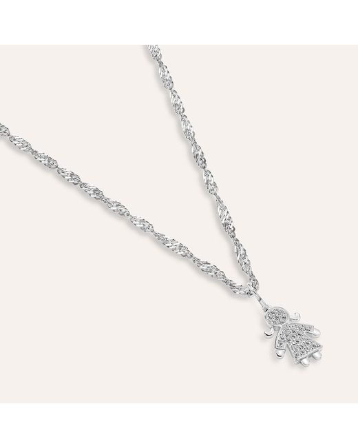 Pendente Love Beats Argento Rodiato Cubic Zirconia di Stroili in White
