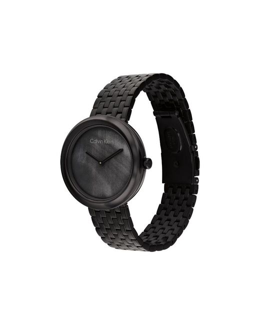 Orologio Al Quarzo Sculptural 25200323 di Calvin Klein in Black