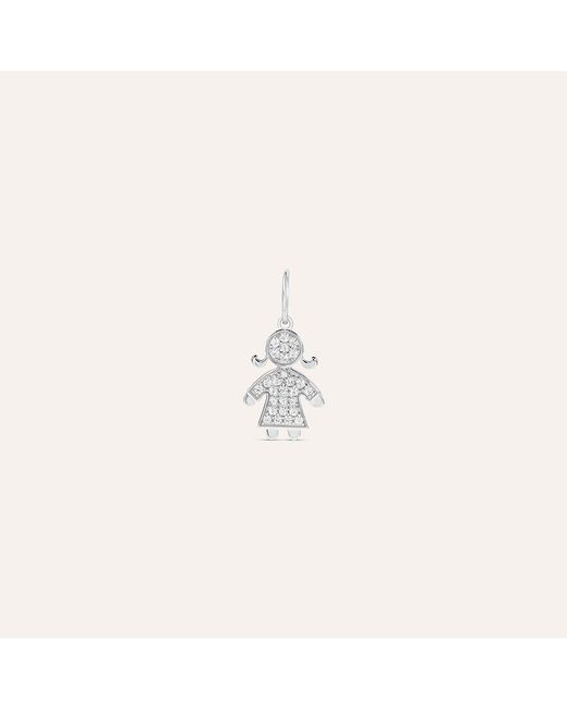 Pendente Love Beats Argento Rodiato Cubic Zirconia di Stroili in White