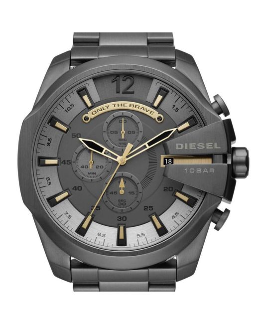 Orologio Cronografo Chief quadrante antracite DZ4466-RE19 di DIESEL in Metallic da Uomo