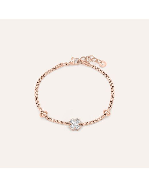 Charm Essential Code Acciaio Rosa Cristallo di Stroili in White
