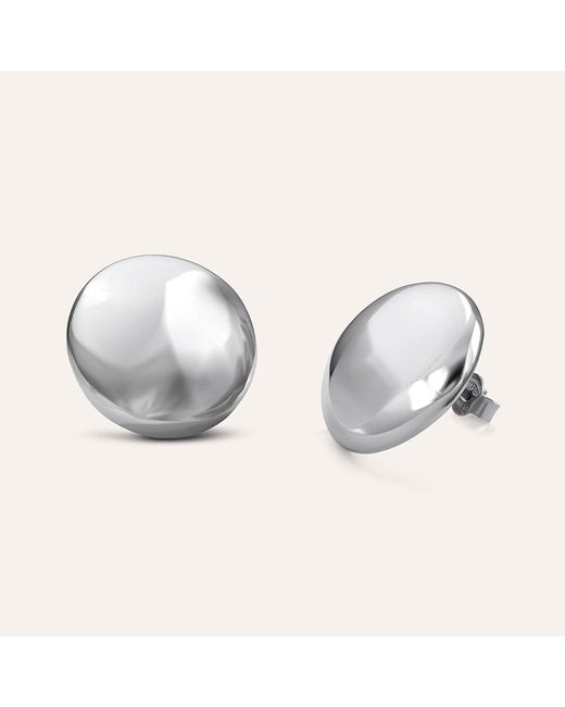 Orecchini Lobo Silver Collection Argento Rodiato di Stroili in Metallic