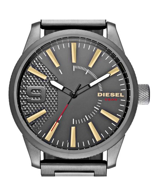 Orologio Rasp quadrante nero DZ1762-RE21 di DIESEL in Gray da Uomo