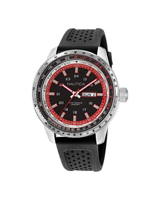 Orologio Al Quarzo Pier 39 Napp39s22 di Nautica in Metallic da Uomo