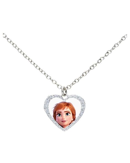 Girocollo con pendente cuore Anna in argento e glitter di Stroili in Metallic