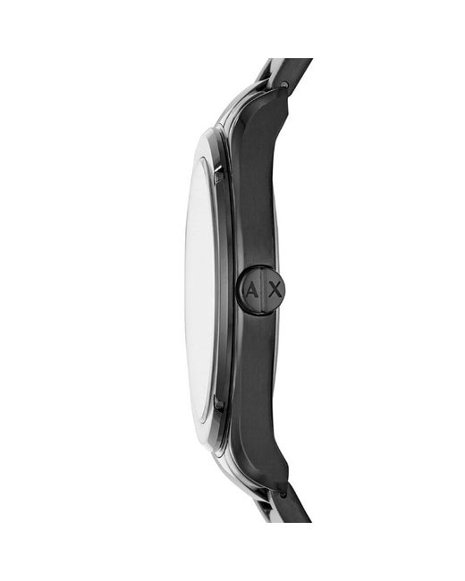 Orologio solo tempo in acciaio nero di ARMANI EXCHANGE in Black da Uomo