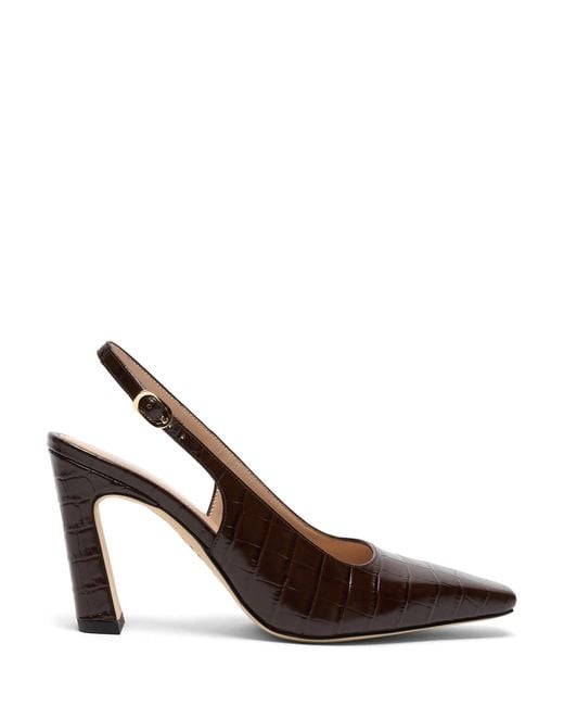 Stuart Weitzman Brown Stassi Slingback 85