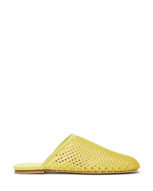 Stuart Weitzman Yellow Bareitall Shine Mule