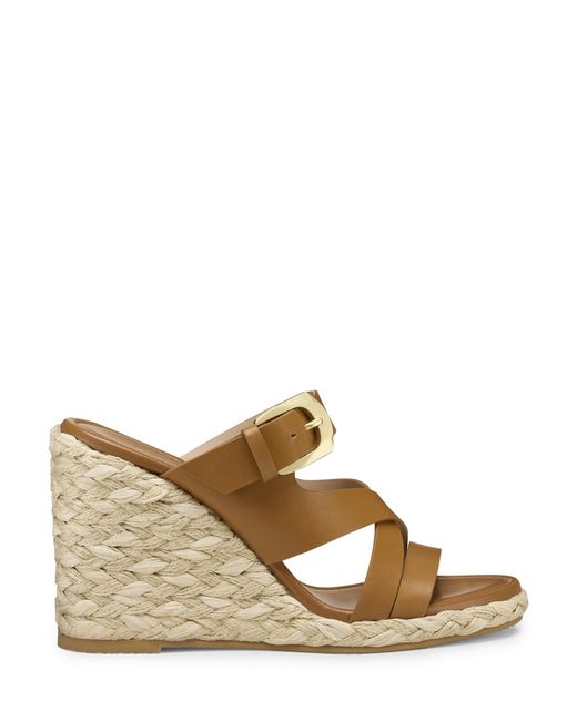 Stuart Weitzman Brown Sai Espadrille Wedge