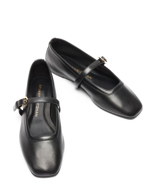 Stuart Weitzman Black Sai Ballet Flat