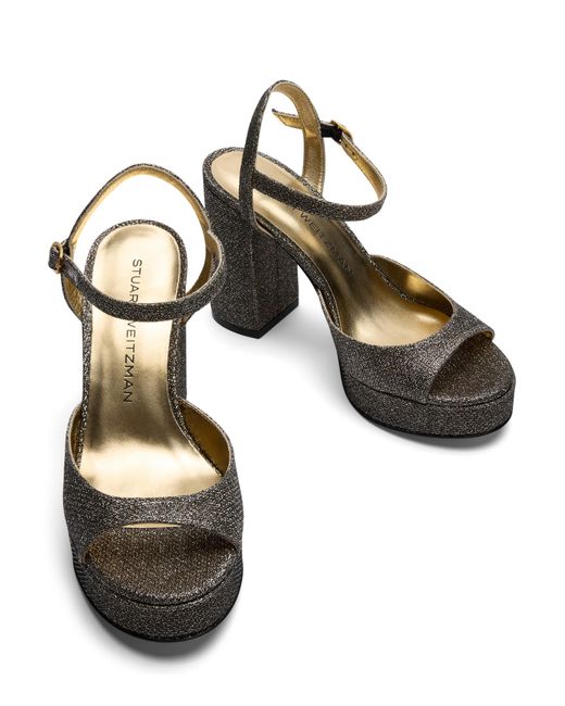 Stuart Weitzman Metallic Dayna Ii Platform Sandal