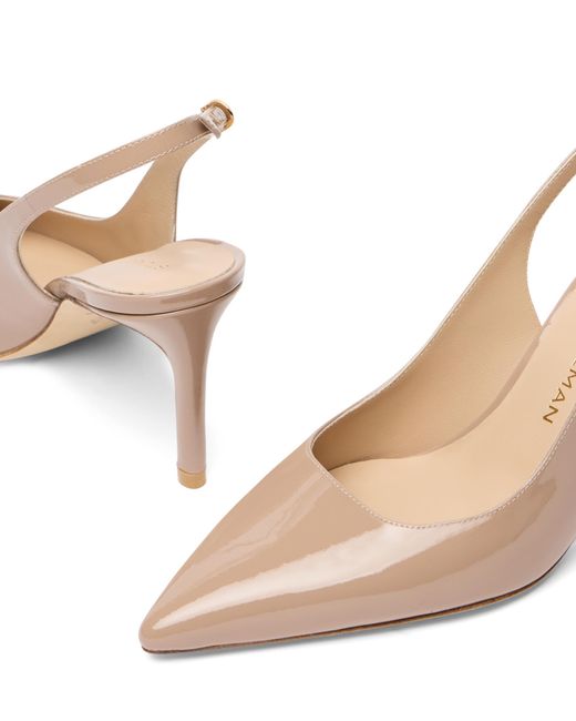 Stuart Weitzman Natural Stuart Power Slingback 75