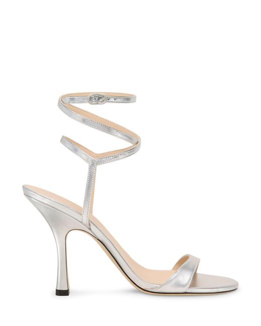 Stuart Weitzman White Nudist Wrap 100