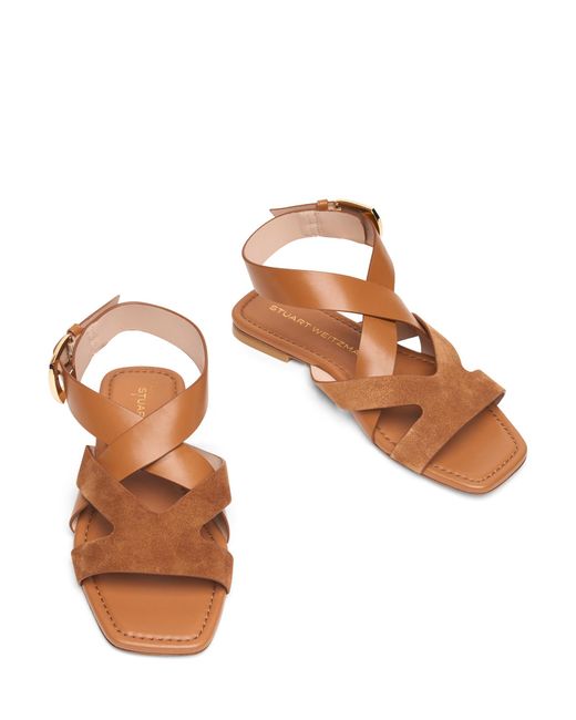 Stuart Weitzman Brown Sai Sandal