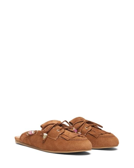Stuart Weitzman Brown Majorca Tinsley Mule