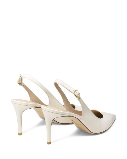 Stuart Power Slingback 75 Stuart Weitzman de color White