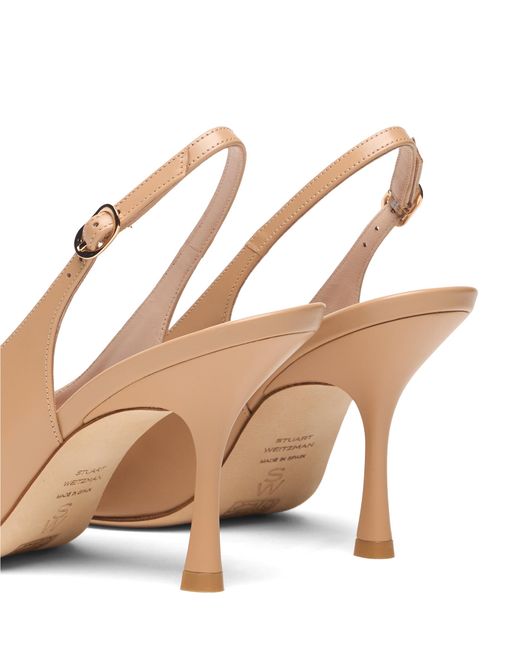 Stuart Weitzman Natural Madison Slingback 85