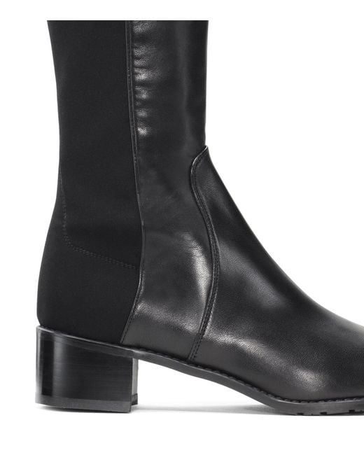 Stuart Weitzman Black Overknee-Stiefel Reserve