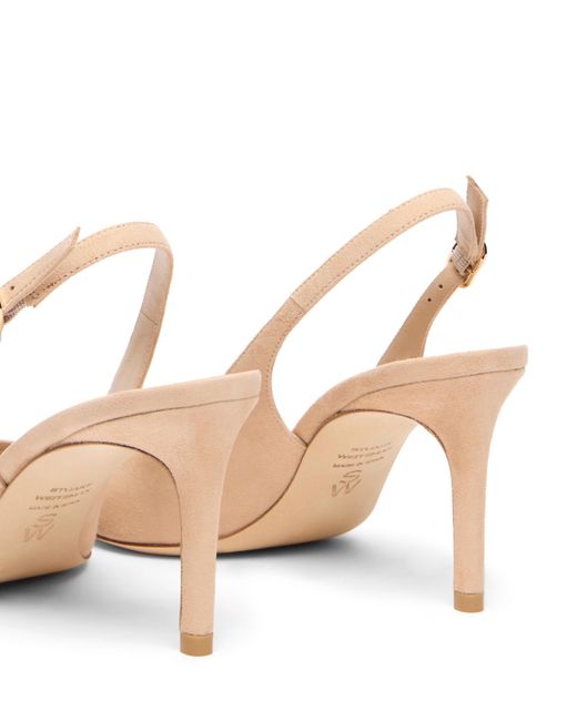 Stuart Weitzman Natural Stuart Power Slingback 75