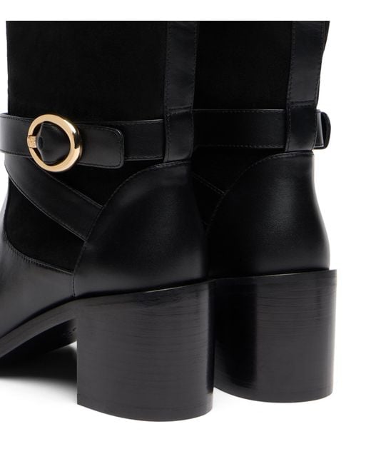 Stuart Weitzman Black Benni Riding Boot 55