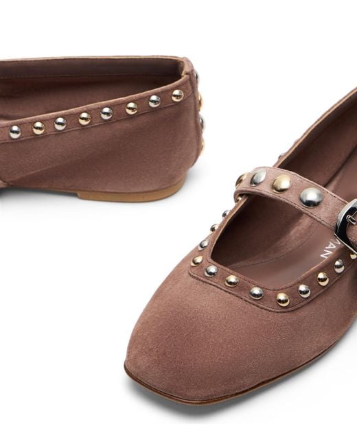 Stuart Weitzman Brown Perry Mary Jane