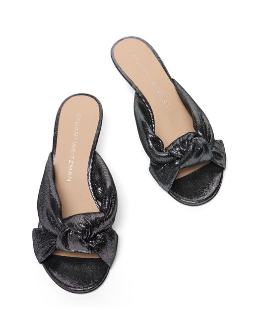 Stuart Weitzman Black Soplaya Slide 50