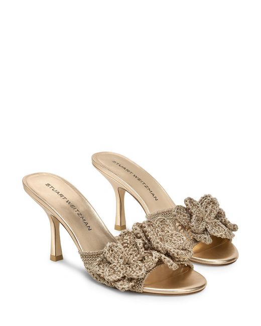 Stuart Weitzman Metallic Lotus Slide 85