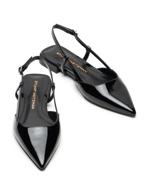 Stuart Weitzman Black Vinnie Slingback