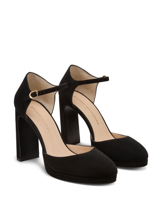 Stuart Weitzman Black Babette Platform Pump