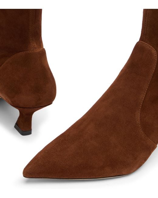 Stuart Weitzman Brown Vinnie Bootie 50