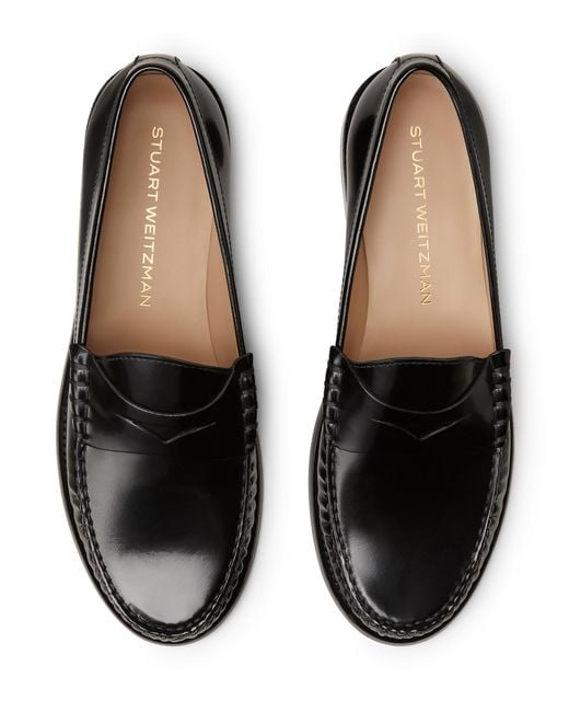 Stuart Weitzman Black Lottie Loafer