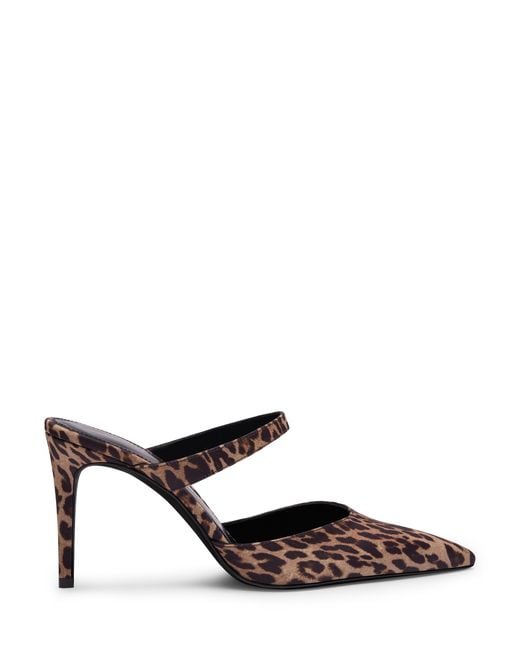 Heeled Mules di Stuart Weitzman in Brown