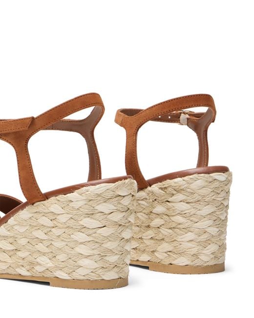 Stuart Weitzman Brown Dayna Espadrille Wedge
