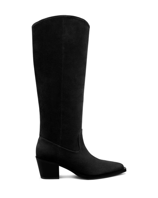 Stuart Weitzman Black Tate Knee-High Boots