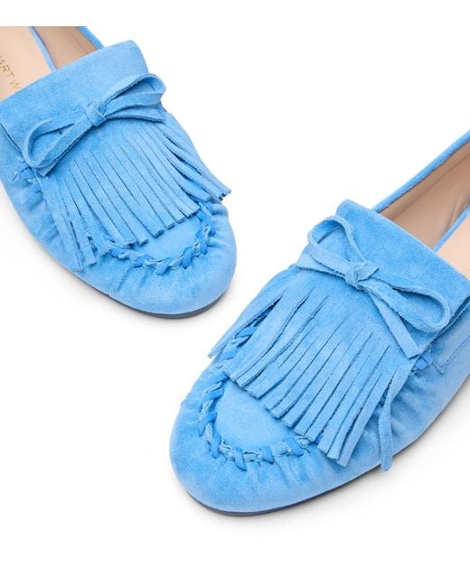 Stuart Weitzman Blue Loafers