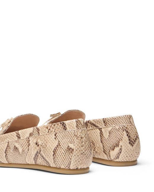 Stuart Weitzman Natural Britt Bow Loafer